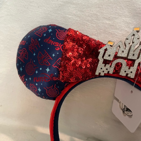 RunDisney Minnie Mouse ears had band! Every mile is magic, Walt Disney world nwt - Picture 2 of 5